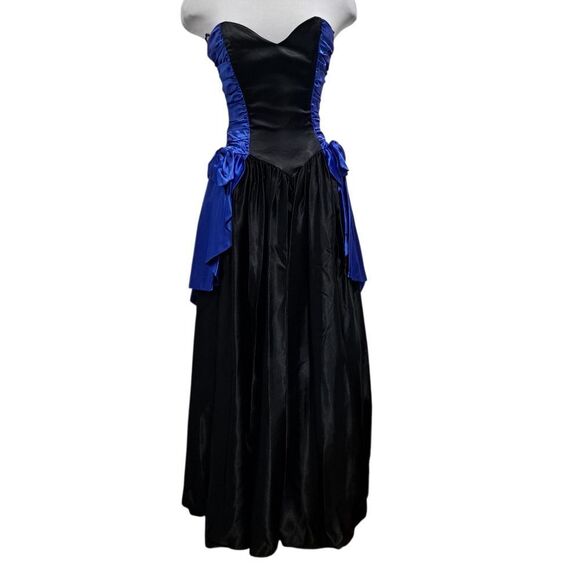 Vintage Gunne Sax Romantic Goth Y2K Sweetheart Neckline Princesscore Small Black - Picture 4 of 16